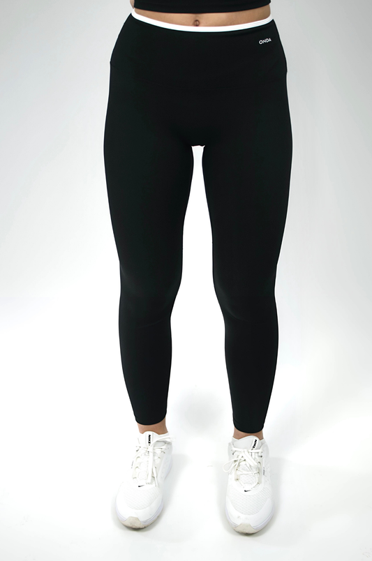 Black FlowLine Leggings