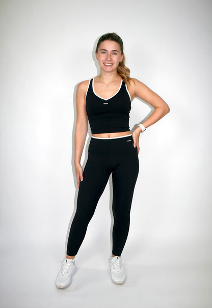 Black FlowLine Leggings
