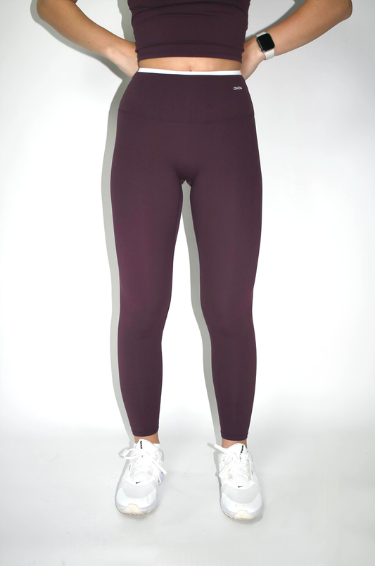 Plum Flowline Leggings