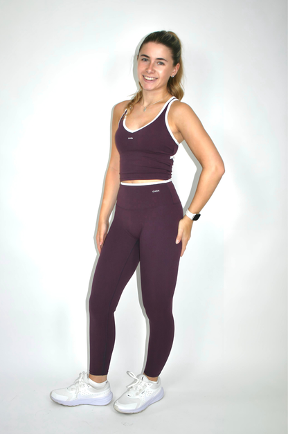 Plum Flowline Leggings